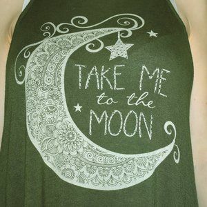 Flowy Green Sequined Tank Top